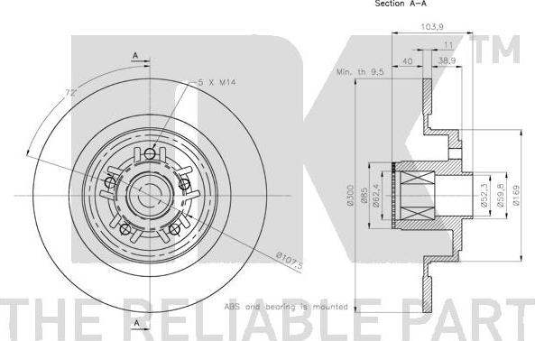 NK 313986 - Kočioni disk www.molydon.hr