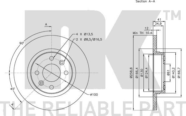 NK 313939 - Kočioni disk www.molydon.hr