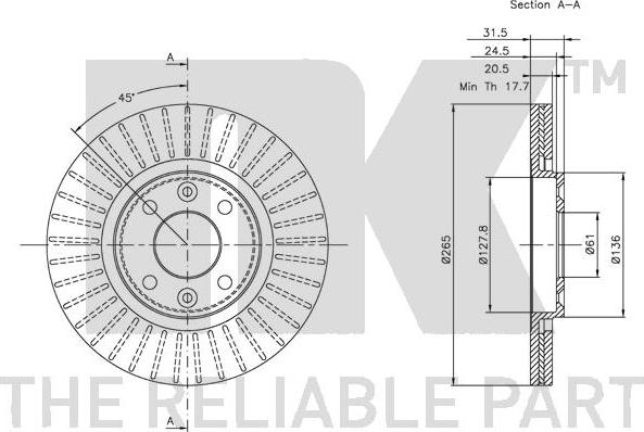 NK 203926 - Kočioni disk www.molydon.hr