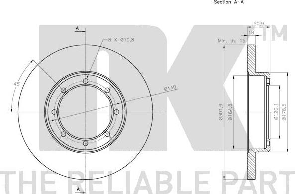 NK 203979 - Kočioni disk www.molydon.hr