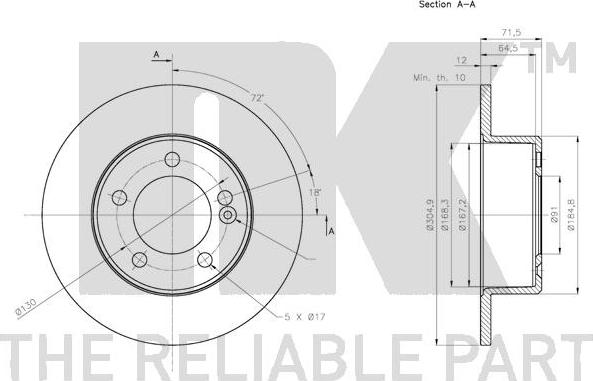 NK 313978 - Kočioni disk www.molydon.hr