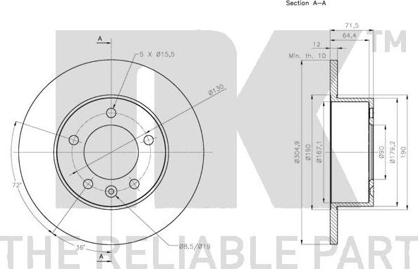 NK 313977 - Kočioni disk www.molydon.hr