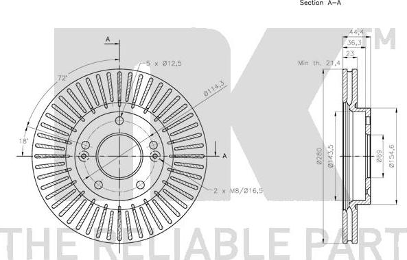 NK 313445 - Kočioni disk www.molydon.hr