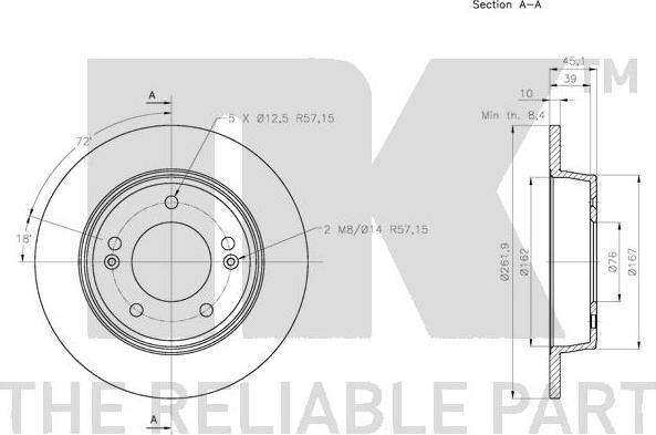 NK 203446 - Kočioni disk www.molydon.hr