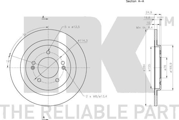 NK 313442 - Kočioni disk www.molydon.hr