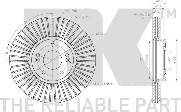 NK 203450 - Kočioni disk www.molydon.hr