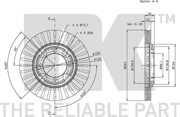 NK 203401 - Kočioni disk www.molydon.hr