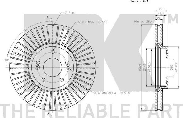 NK 313431 - Kočioni disk www.molydon.hr