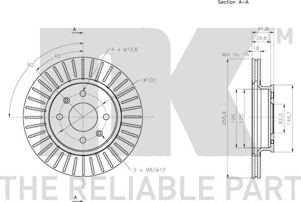 NK 203438 - Kočioni disk www.molydon.hr