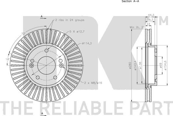 NK 313538 - Kočioni disk www.molydon.hr