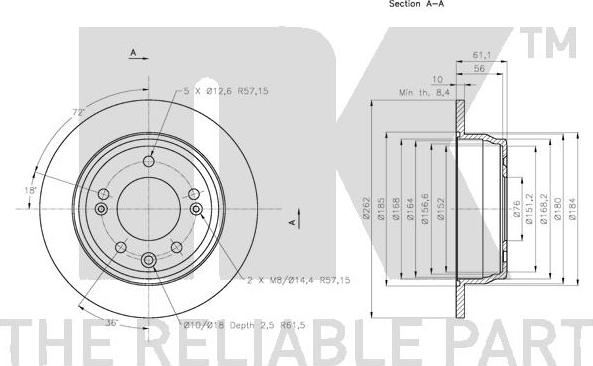 NK 203527 - Kočioni disk www.molydon.hr