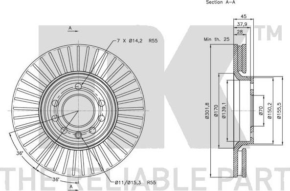 NK 203648 - Kočioni disk www.molydon.hr