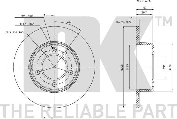 NK 203643 - Kočioni disk www.molydon.hr