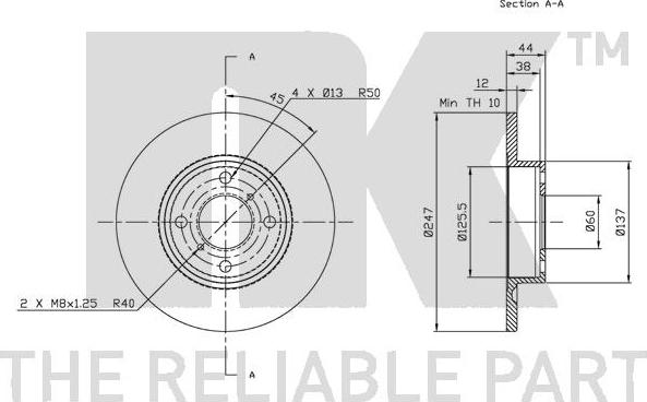 NK 203642 - Kočioni disk www.molydon.hr