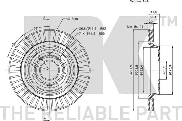 NK 203650 - Kočioni disk www.molydon.hr