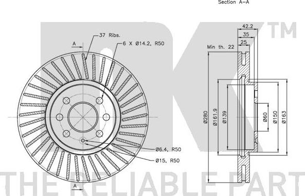 NK 313652 - Kočioni disk www.molydon.hr