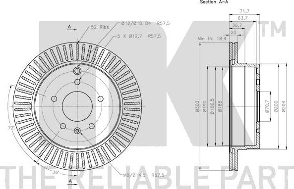 NK 203665 - Kočioni disk www.molydon.hr