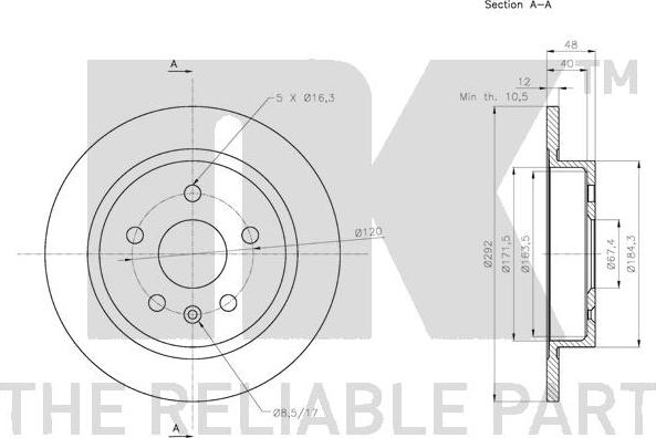 NK 313668 - Kočioni disk www.molydon.hr