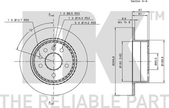 NK 203610 - Kočioni disk www.molydon.hr