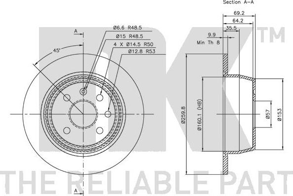 NK 313618 - Kočioni disk www.molydon.hr