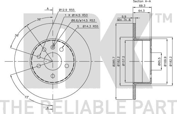 NK 313624 - Kočioni disk www.molydon.hr