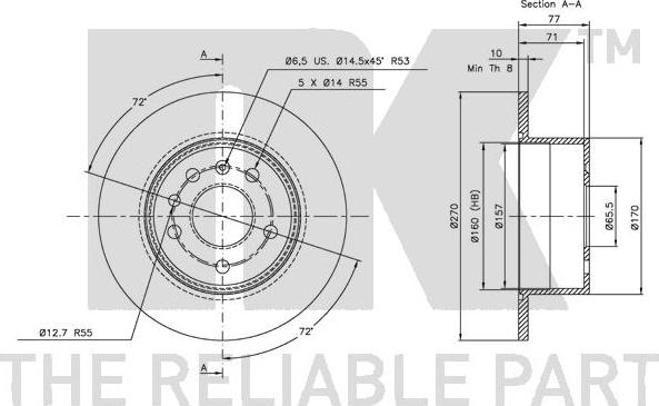 NK 203626 - Kočioni disk www.molydon.hr