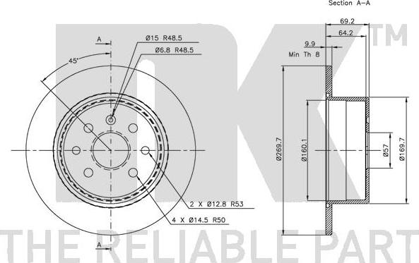 NK 203623 - Kočioni disk www.molydon.hr