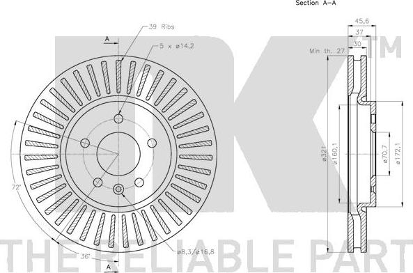 NK 203675 - Kočioni disk www.molydon.hr