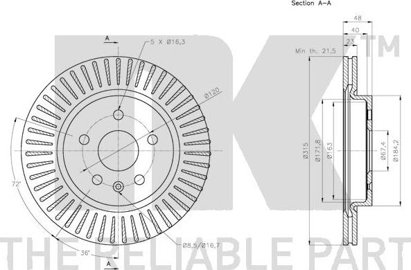 NK 203670 - Kočioni disk www.molydon.hr