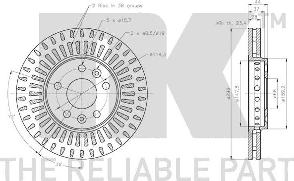 NK 313678 - Kočioni disk www.molydon.hr