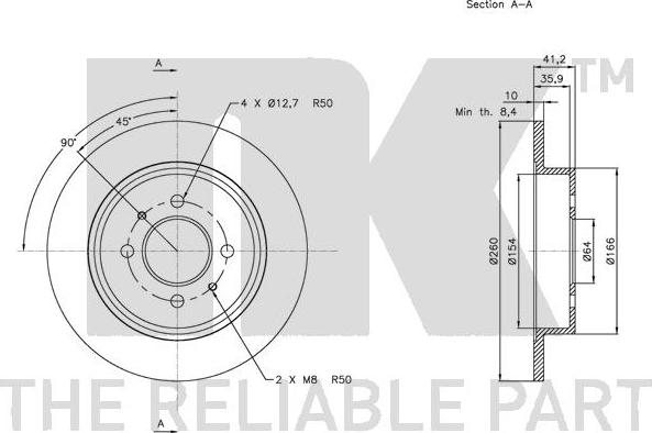 NK 203045 - Kočioni disk www.molydon.hr