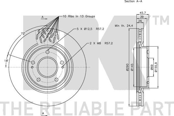 NK 203046 - Kočioni disk www.molydon.hr