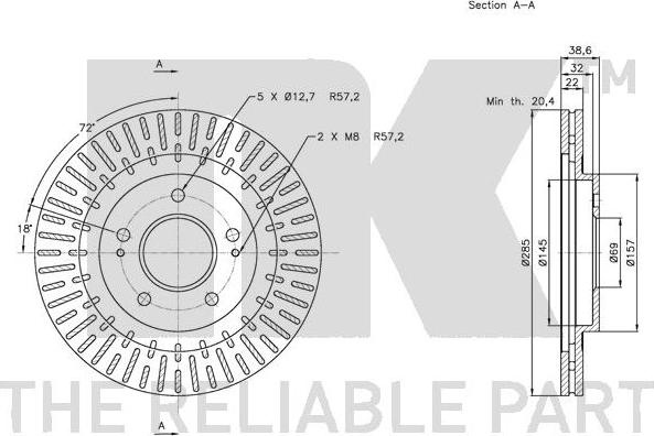 NK 203048 - Kočioni disk www.molydon.hr