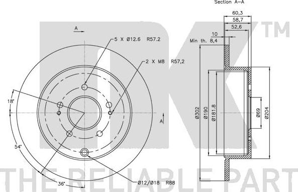 NK 203047 - Kočioni disk www.molydon.hr