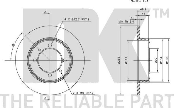 NK 203009 - Kočioni disk www.molydon.hr