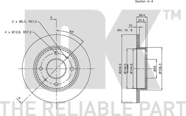 NK 313036 - Kočioni disk www.molydon.hr