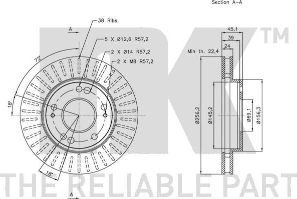 NK 203038 - Kočioni disk www.molydon.hr