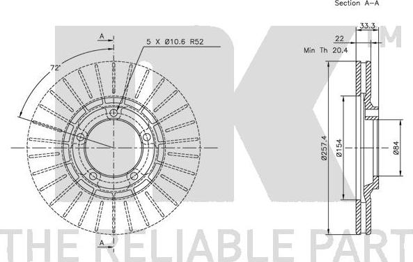 NK 203023 - Kočioni disk www.molydon.hr