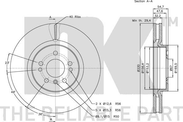 NK 313392 - Kočioni disk www.molydon.hr