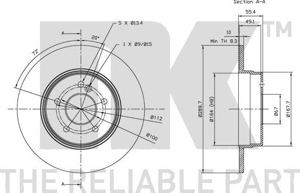 NK 203342 - Kočioni disk www.molydon.hr