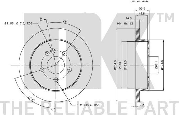 NK 203354 - Kočioni disk www.molydon.hr