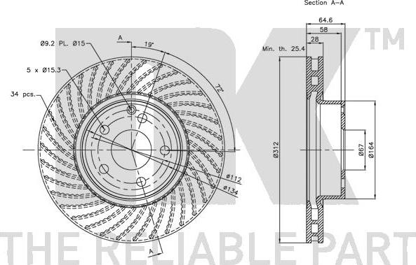 NK 203360 - Kočioni disk www.molydon.hr