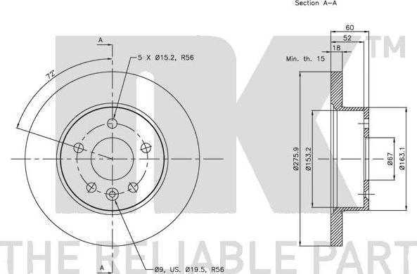 NK 203367 - Kočioni disk www.molydon.hr