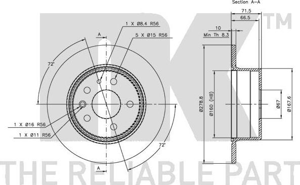 NK 203305 - Kočioni disk www.molydon.hr