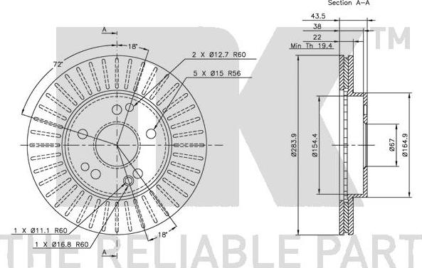 NK 313308 - Kočioni disk www.molydon.hr