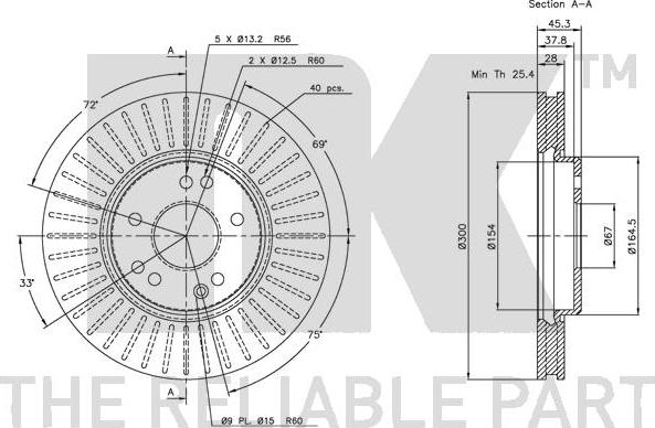 NK 203319 - Kočioni disk www.molydon.hr