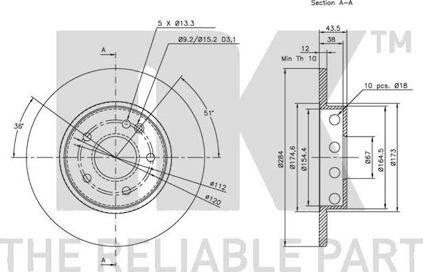 NK 203316 - Kočioni disk www.molydon.hr