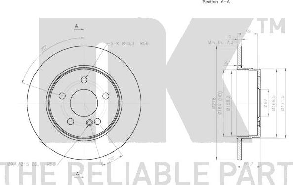 NK 2033104 - Kočioni disk www.molydon.hr