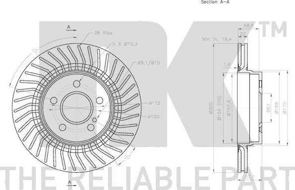 NK 3133105 - Kočioni disk www.molydon.hr