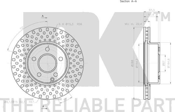 NK 2033106 - Kočioni disk www.molydon.hr